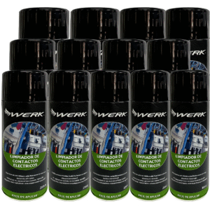 Caja X 12 Unidades Limpiador Contacto Electronicos 240ml Werk