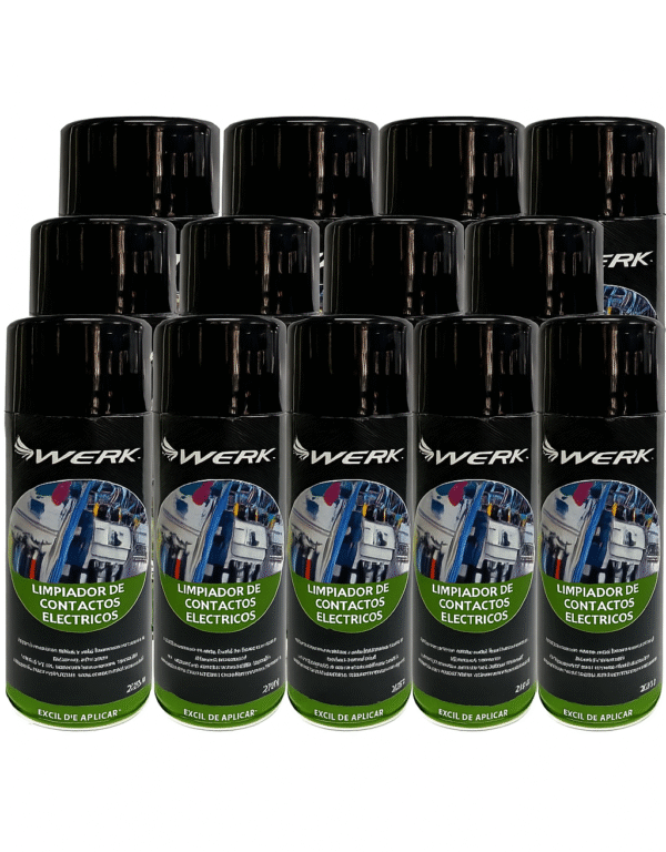 Caja X 12 Unidades Limpiador Contacto Electronicos 240ml Werk