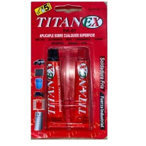 Masilla Pegante 2 En 1 Titanex Soldadura Fria Acabado Transparente