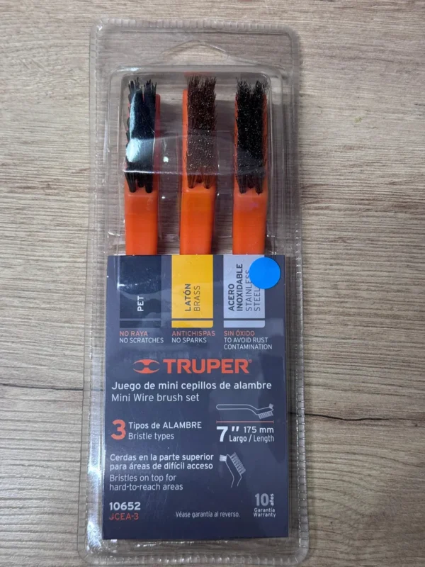 Juego 3 Mini Cepillos De Alambre Truper