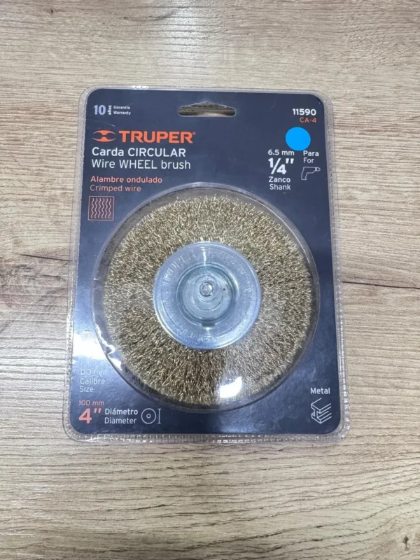 Grata Cepillo Alambre Truper 4 Taladro Truper