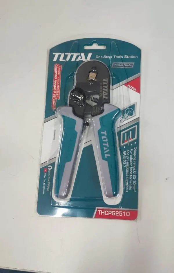 Alicate Ponchador 7pul Terminal Tubular Preaislado 0.25-10mm