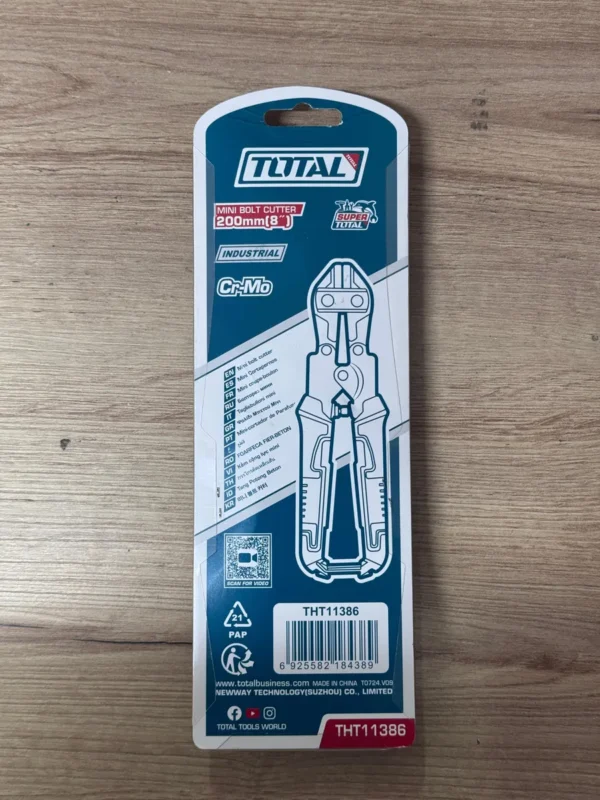 Cizalla Mini 8 Plgda Alicate Tijera Corta Pernos 200mm Total