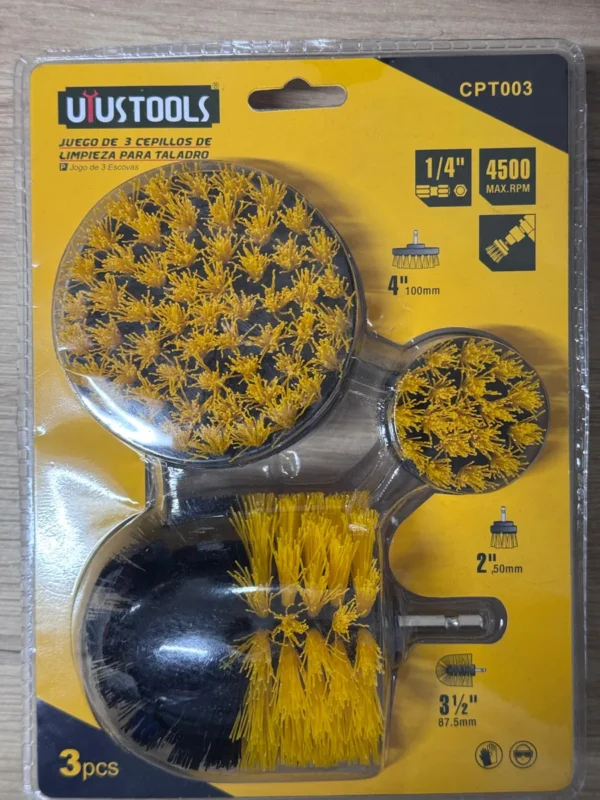 D_NQ_NP_2X_728263-MCO84404546142_052025-F Juego De 3 Cepillos Multiusos Para Taladro Uyustools