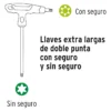 Juego de 8 llaves torx extralargas con mango T - Truper