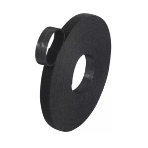Cinta Velcro 25mm Ancho X 25 Metros Color Negro O Blanco