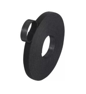 Cinta Velcro 25mm Ancho X 25 Metros Color Negro O Blanco
