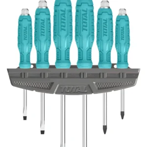 Set 6 Destornilladores De Golpe Pala Y Cruz Total Thgss35061