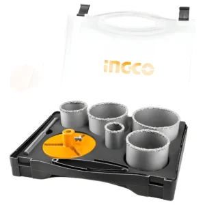 Juego X 7 Sierra Copa Ceramica Y Piedra + Acople Ingco