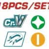 Juego X 18 Destornilladores Y Tatamacos Pesado Tht250618