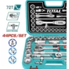 Kit 44pzas Copas Total 1/4 Y 1/2 Cortas 8-32mm + Extensores Total