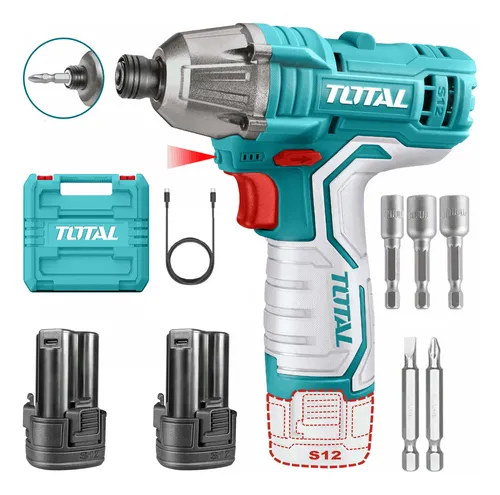 Atornillador Impacto Inal 14 100nm + 2 Baterias + 5 Accesor