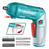 Destornillador Inalambricor Escualizable 4v + 19acc + Cable Total