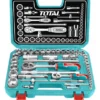 Kit 44pzas Copas Total 1/4 Y 1/2 Cortas 8-32mm + Extensores Total