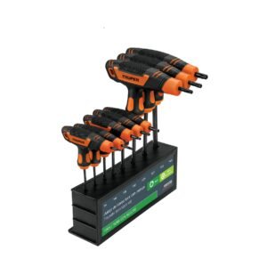 Juego de 8 llaves torx extralargas con mango T - Truper