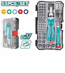 Set De 55 Piezas Destornillador Y Puntas Intercambiables
