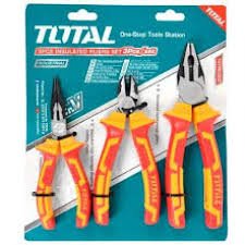 Set Alicate + Pinza + Cortafrio 1000v Aislados 6puLG Total