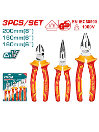 Set Alicate + Pinza + Cortafrio 1000v Aislados 6puLG Total