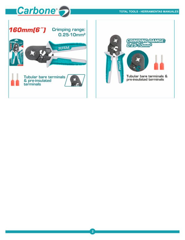 thcpg2510-pinza-crimpadora-cable (1)_002 Alicate Ponchador 7pul Terminal Tubular Preaislado 0.25-10mm
