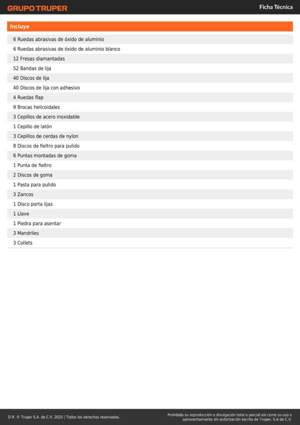 Accesorios Para Motor Tool 276 Piezas Truper 100729