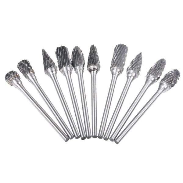 Juego X5 Fresas Para Metal Tungsteno 14'' X 516'' Mototool