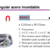 Force 88002 Bja Magnetica Rectangular Acero Inox 242x132mm
