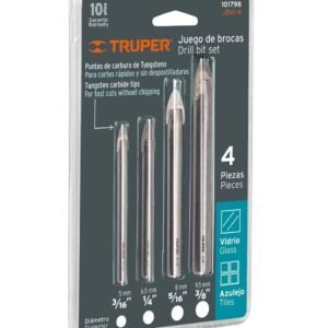 Juego De Brocas Para Vidrio Y Baldosa Truper 101798