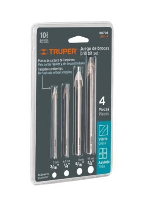 Juego De Brocas Para Vidrio Y Baldosa Truper 101798