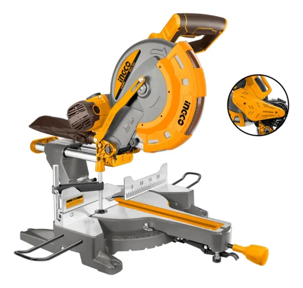 Sierra Ingleteadora Telescopica 12'' Ingco Total 2400w Pulga