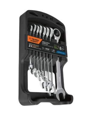 Juego 8 Llaves Mixtas Milimétricas Industrial Ratchet 15816