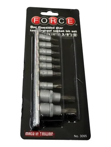 Juego De Cubos Torx Esp 14 9pcs Force 3095