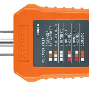 Probador Corriente Alterna Para Tomacorriente Truper 17241
