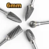 Juego X5 Fresas Para Metal Tungsteno 14'' X 516'' Mototool