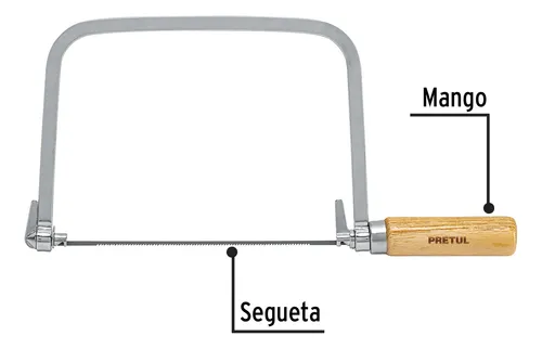 Serrucho Segueta Arco De Calar Con 5 Seguetas Pretul 20000
