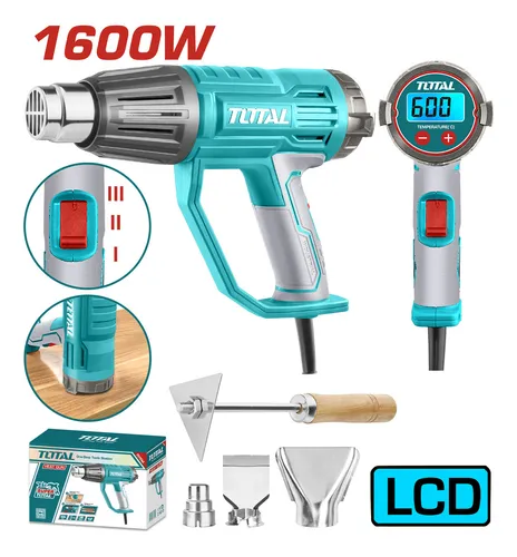 Pistola De Calor Total Indicador Led Temperatura Utb16056 Color Turquesa