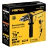 Taladro Percutor 12pg Industrial Reversible 500w Pretul