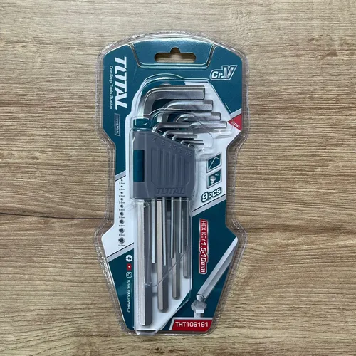 Juego X 9 Llaves Bristol Allen Largas 1.5mm A 10mm Total