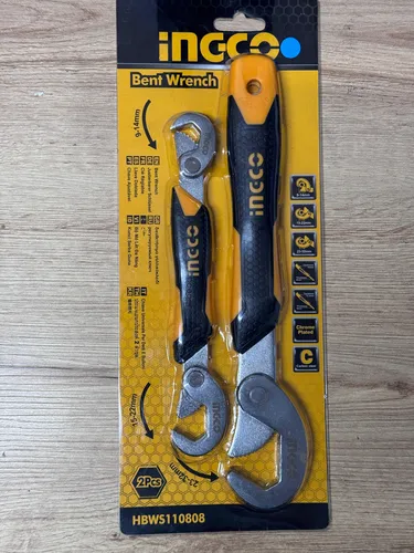 Juego De 2 Llaves Tipo Gancho Sencilla Y Doble Ingco