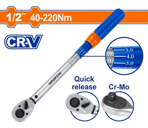 Torquimetro De Safe 12'' 40-220 Nm Wadfow Wwq1d12