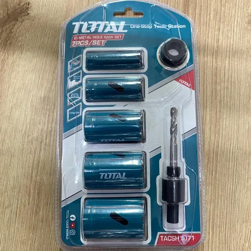 Kit X 5 Sierra Copa Bimetalica Madera Acero Inoxidable Total