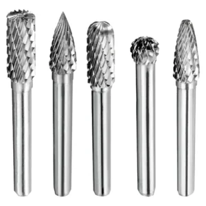 Juego X5 Fresas Para Metal Tungsteno 14'' X 516'' Mototool