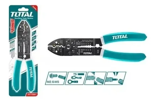 Alicate Pinza Ponchadora Pelacable 8 12 Tht15851 Total