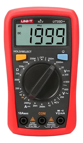 Multimetro Digital Tester Acdc(v) 600v _ Dc(a) 10a Uni-t