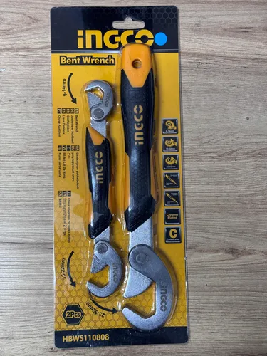 Juego De 2 Llaves Tipo Gancho Sencilla Y Doble Ingco