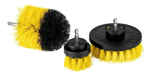 Juego X 3 Cepillos Truper Para Taladro Electrico Limpieza