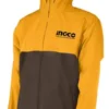 Chaqueta Impermeable Forro En Malla Lluvia Naranja Y Cafe