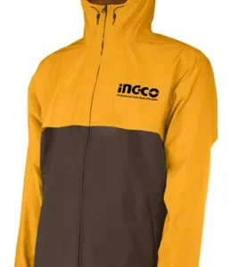 Chaqueta Impermeable Forro En Malla Lluvia Naranja Y Cafe