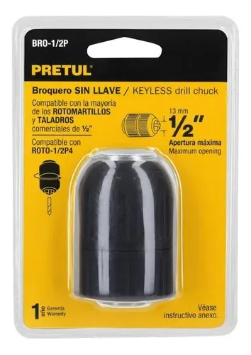 Mandril Para Taladro 12 X 12 Autoajustable 24022 Pretul