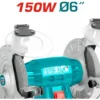 Esmeril De Banco 6 Pulgadas Total 150w + 2 Piedras 3.450rpm