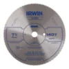 Disco De Corte Sierra 7-14 (184 Mm) Irwin 140 Dientes Mdf-mdp